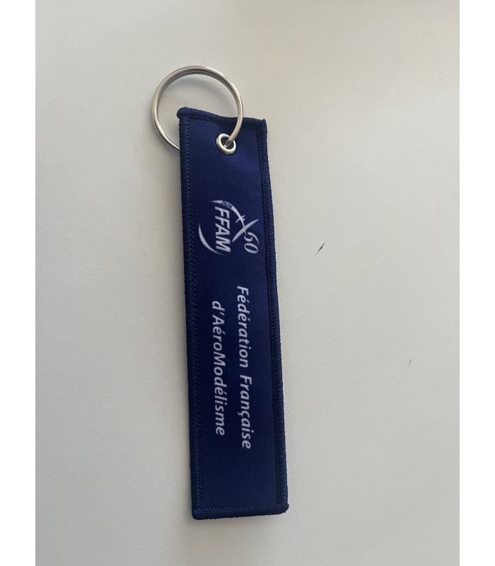 PORTE CLE FFAM BLEU